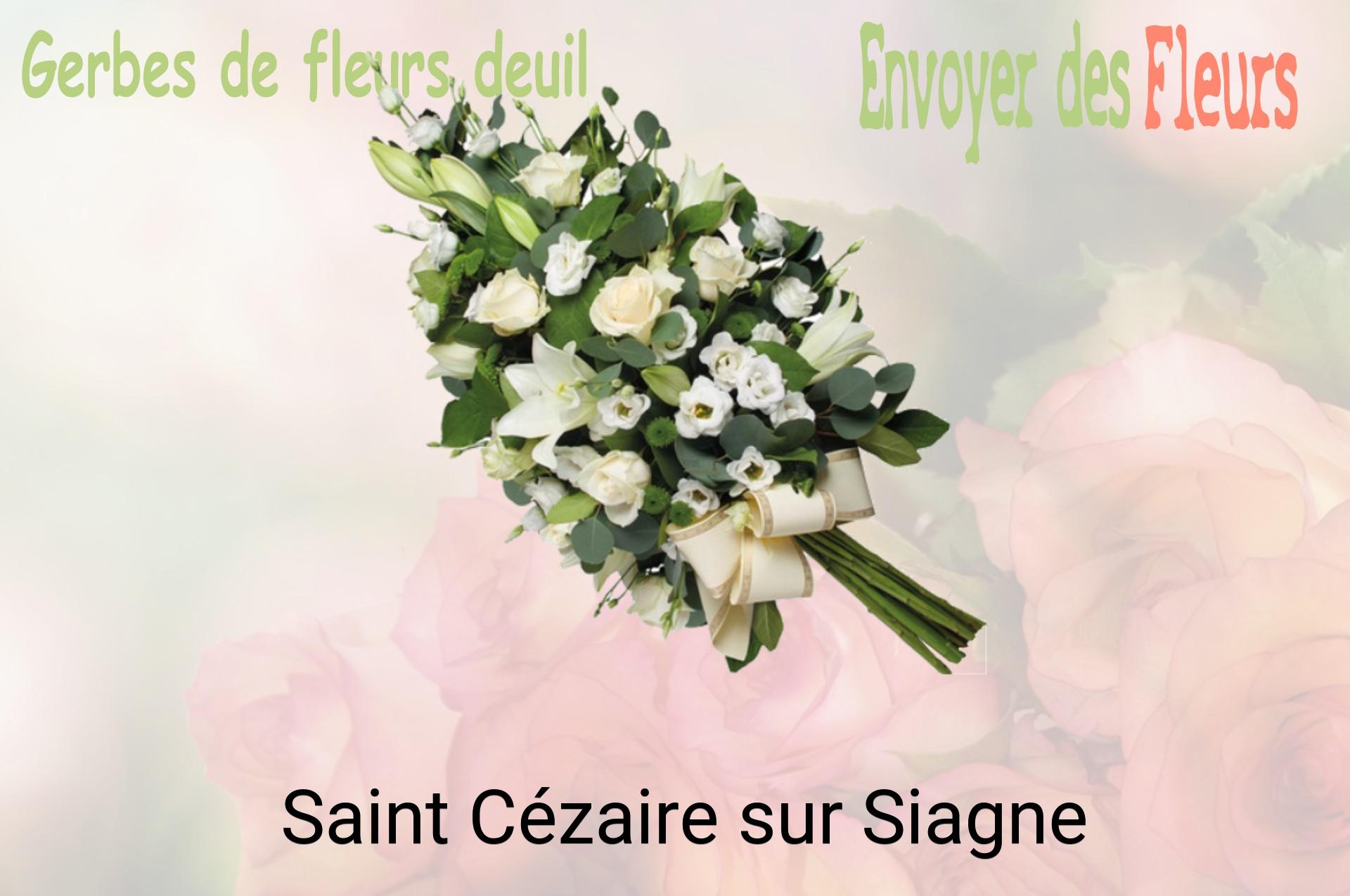 Gerbe de fleurs de deuil livrée à Saint-Cézaire-sur-Siagne